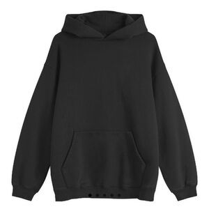 SKIMS Vintage Fleece Oversized Hoodie in Onyx size M